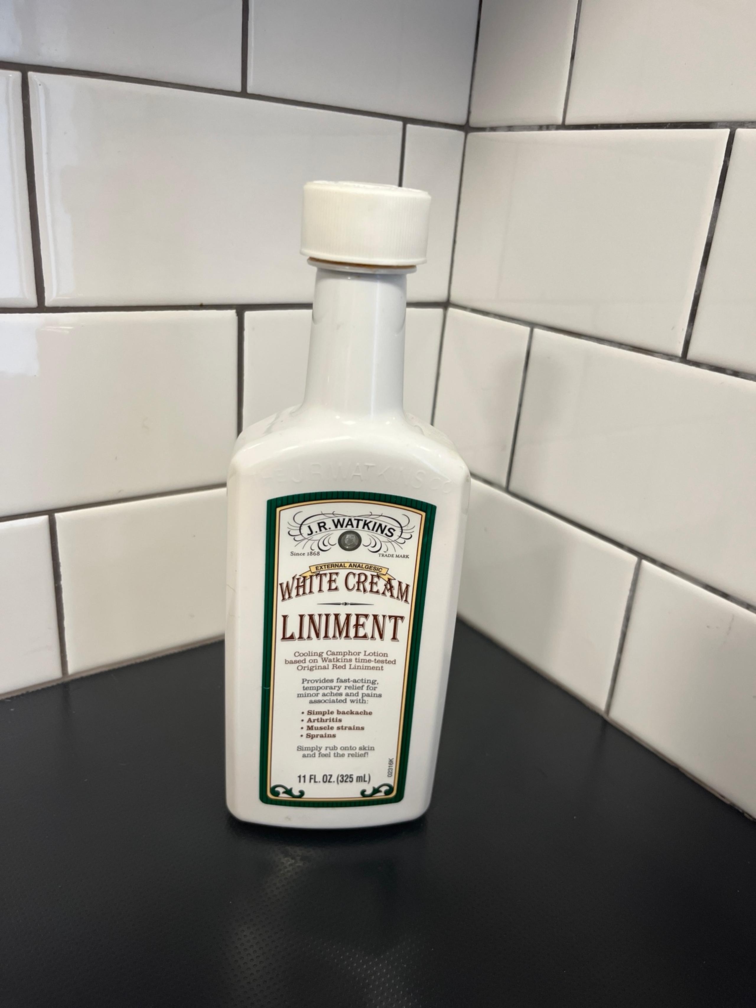 J.R. Watkins White Cream Liniment 11 Fl Oz 50% Remains