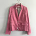 Veronica Beard Orchid Pink Dickey Linen Up Collar Blazer Jacket