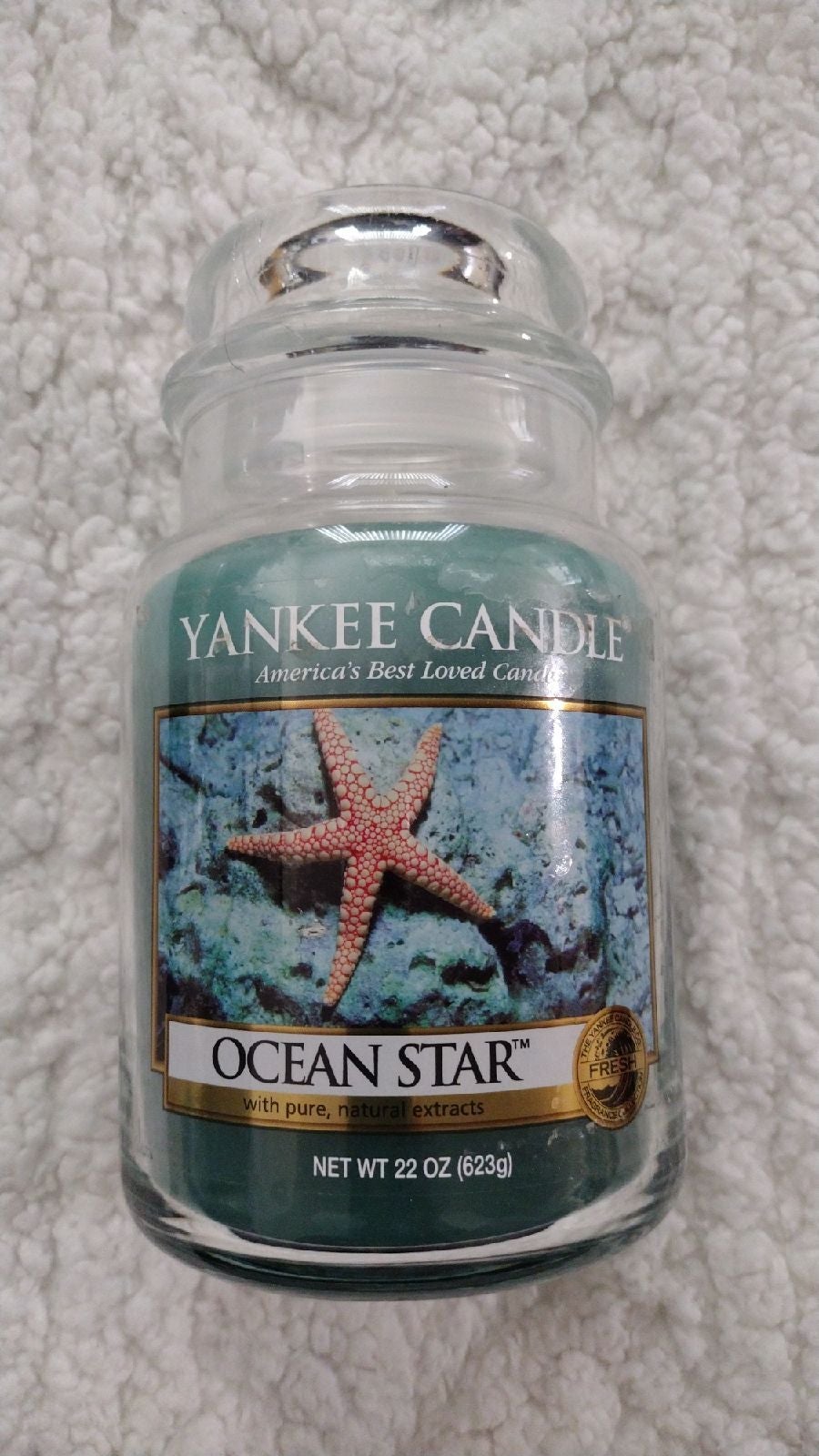NEW NEVER BURNED YANKEE CANDLE'S OCEAN STAR