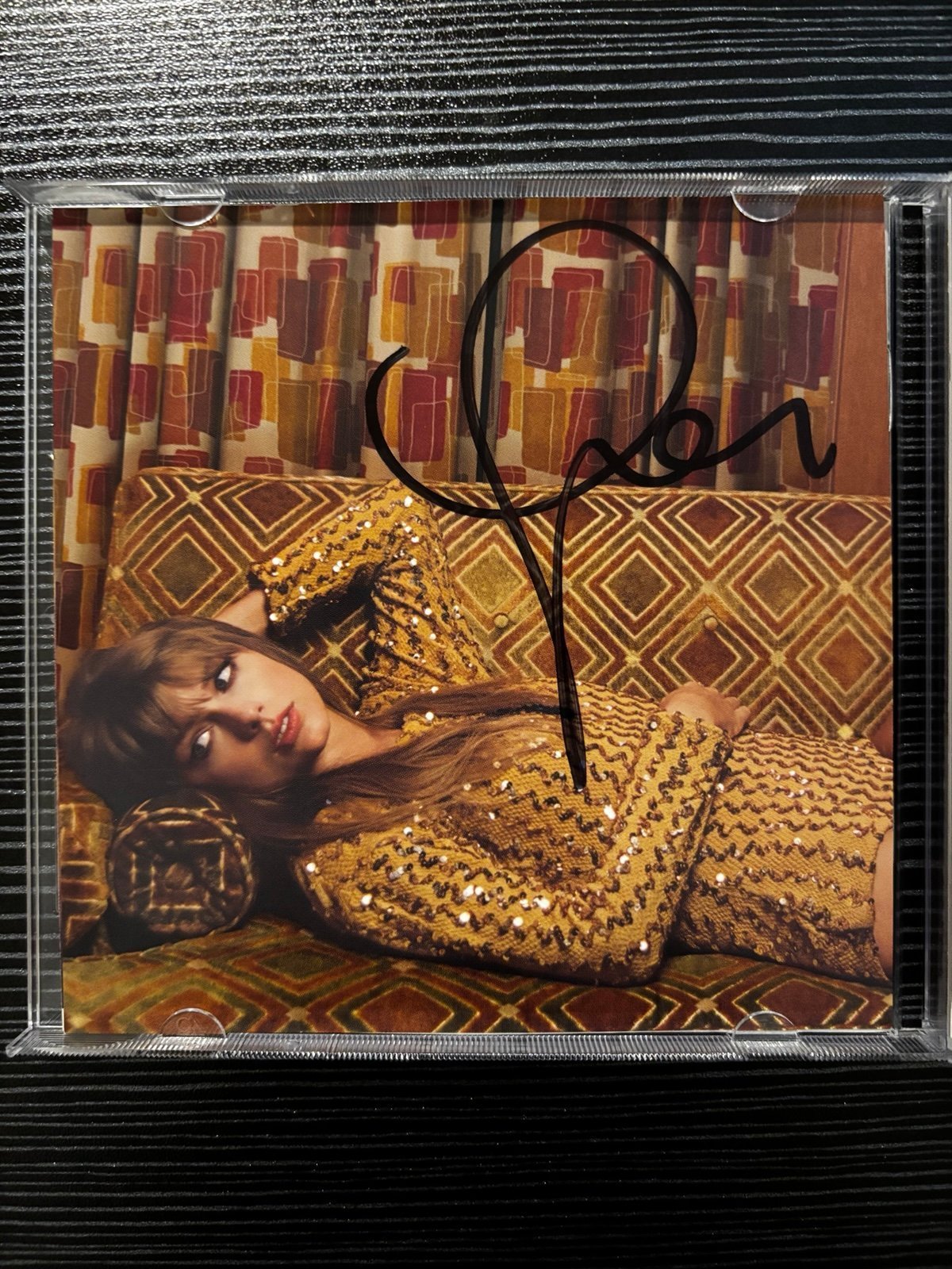 Taylor Swift signed blood moon cd