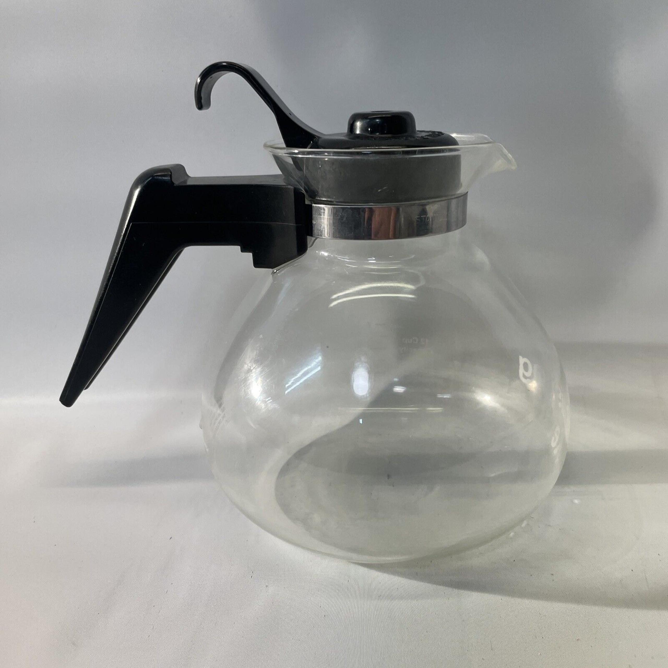 MEDELCO ONEALL STOVE TOP WHISTLING KETTLE 12 CUP GLASS