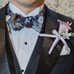 Giraffe Retro Flower Bow Tie