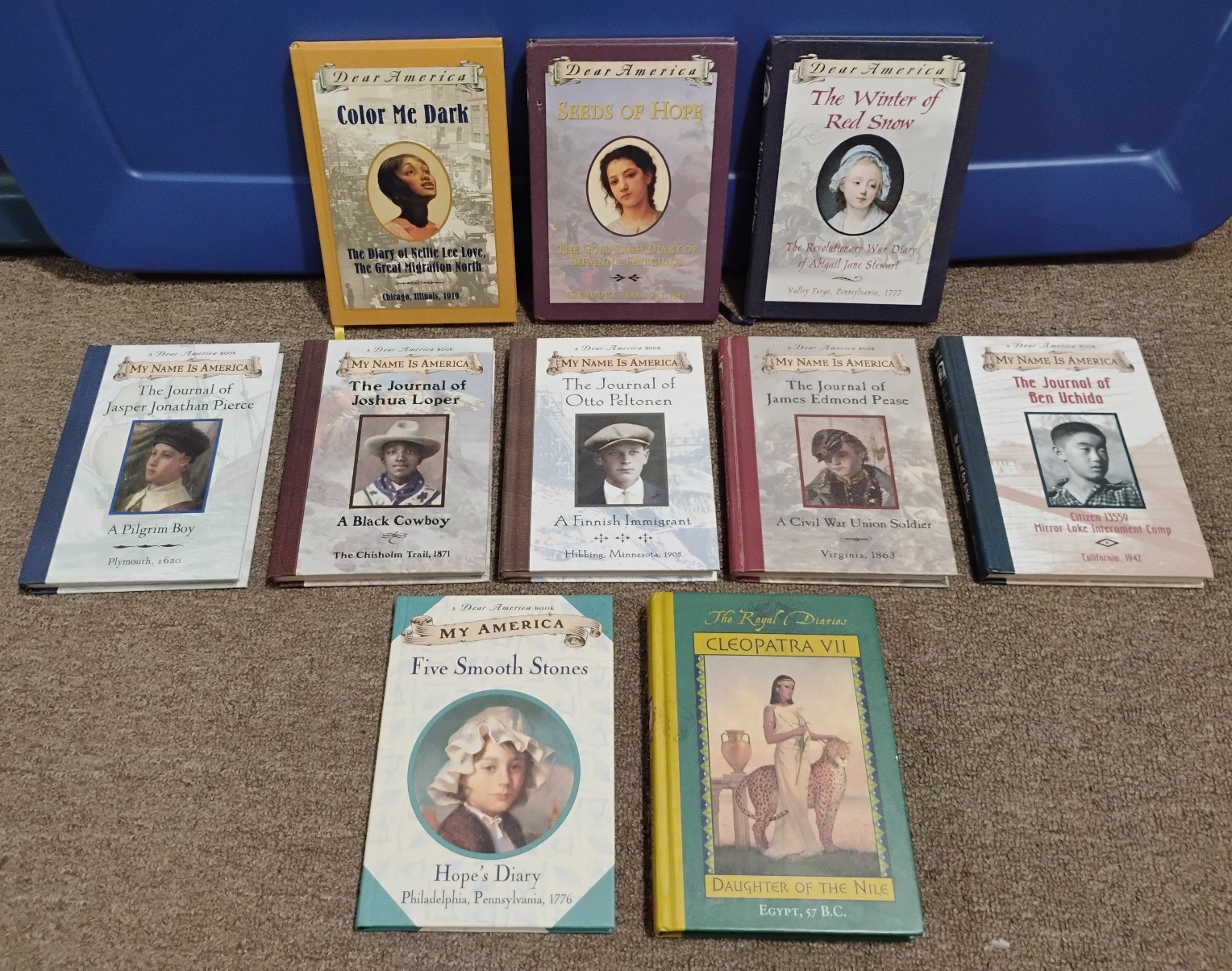 Vintage Dear America Diary Journals Royal Diaries My America Hardcover Book Lot