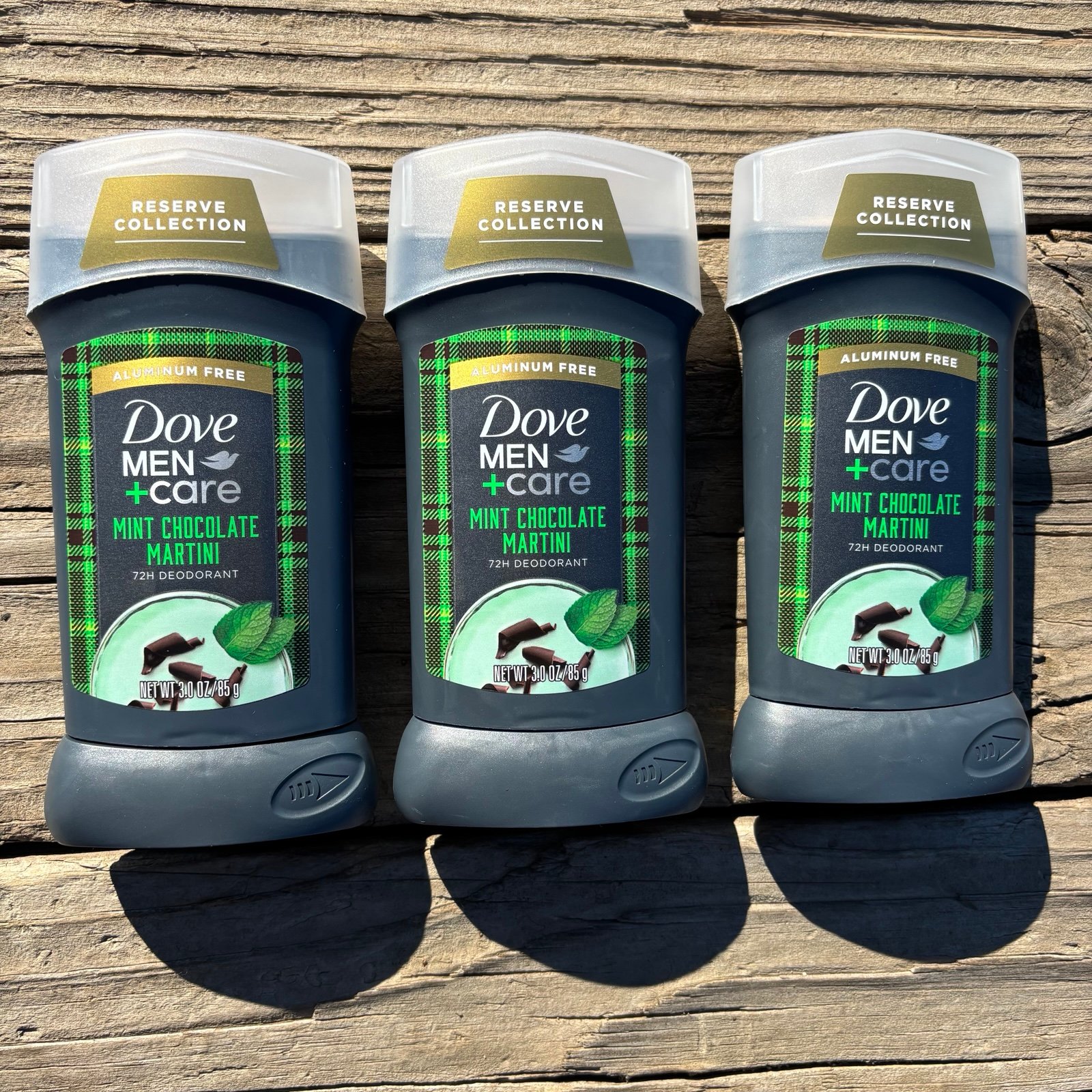 Dove Men+Care Deodorant Stick 3oz Mint Chocolate Martini 3 Pack Aluminum Free