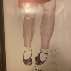“ANNIE” Broadway artwork / vintage and signed “Leaping Lizards”