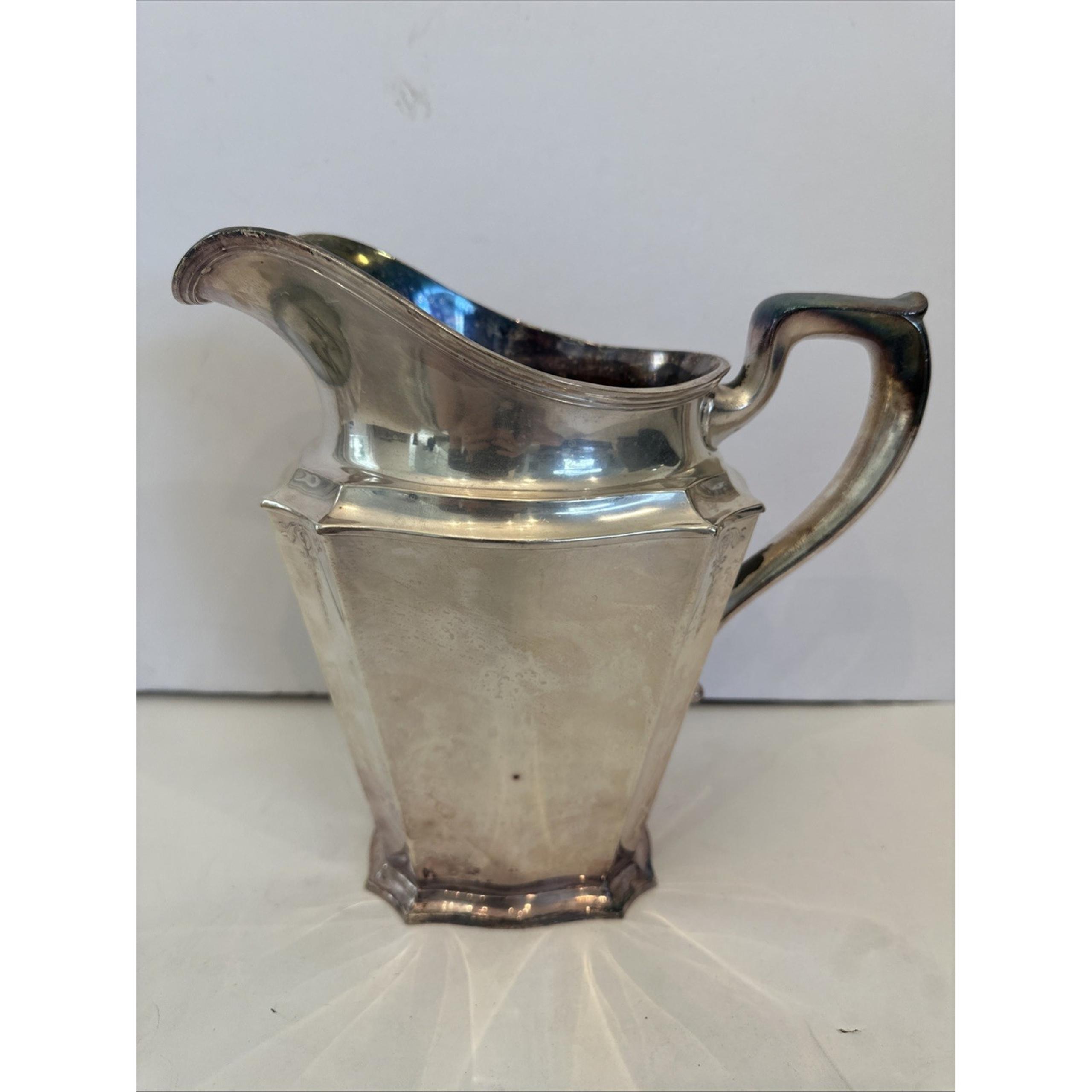 Gorham Silverplate Hollowware Pitcher Y324 4 Pint