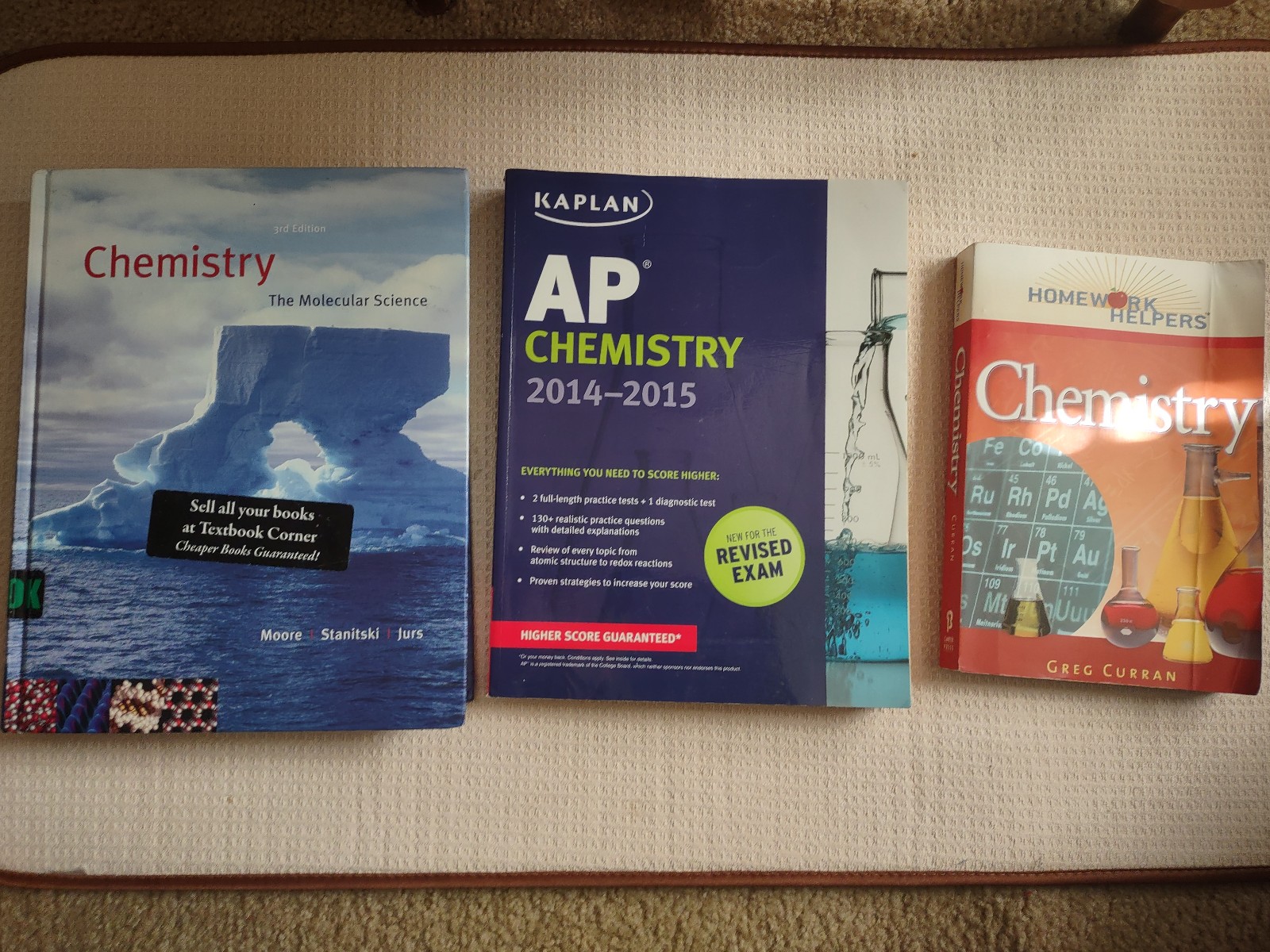Chemistry textbooks and workbooks