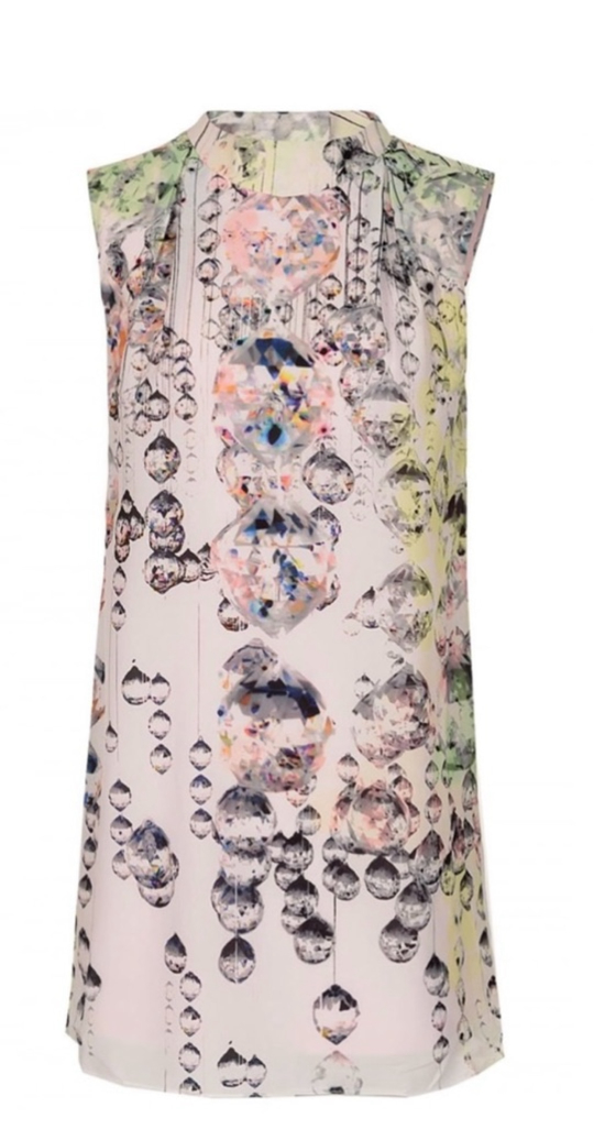 Ted Baker Tilford Crystal Droplets Cape Dress – Size 2 – NWT