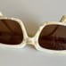TAYLOR MORRIS SIDENY SUNGLASSES. COLOR: IVORY / BROWN