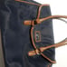 Tommy Hilfiger Tote Bag Purse Handbag Designer Logo Navy Blue Leather Trim