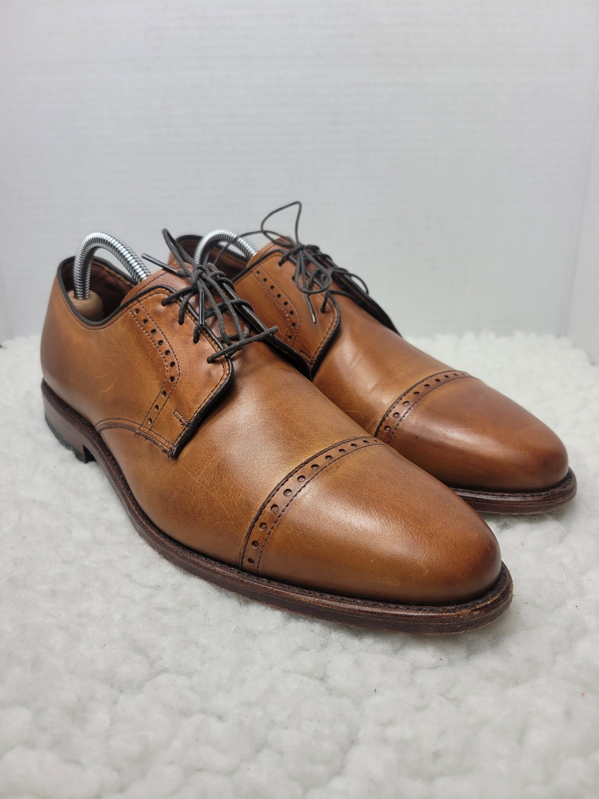 Allen Edmonds Clifton Boulevard Men's Size 10 Brown Cap-Toe Brogue Oxford Shoe