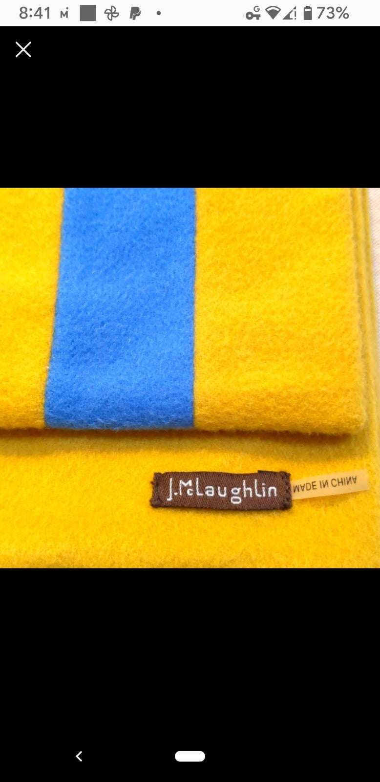 J. McLaughlin Vibrant Wool Scarf