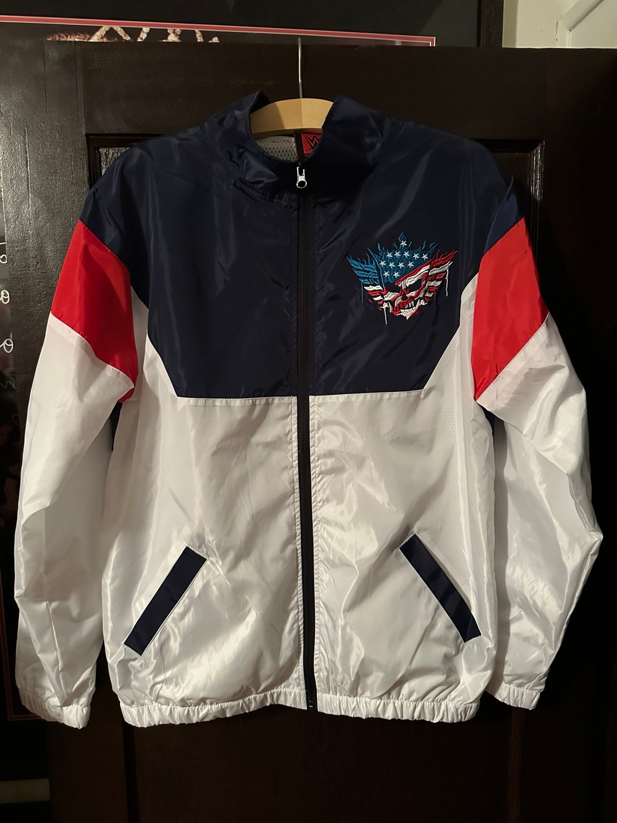WWE Men's Cody Rhodes American Nightmare Full-Zip Windbreaker Jacket Medium New