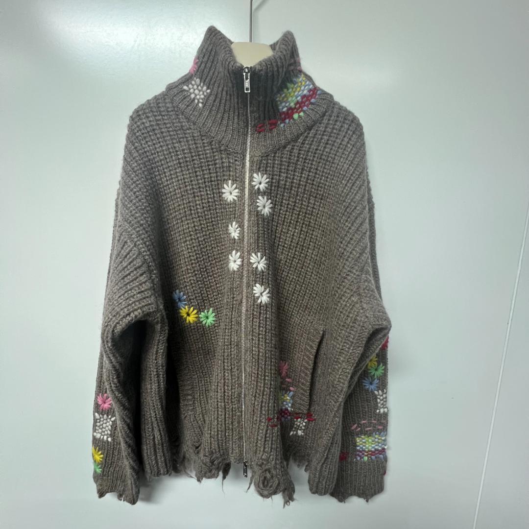 Doublet Darning Cut-Off Cotton Knit