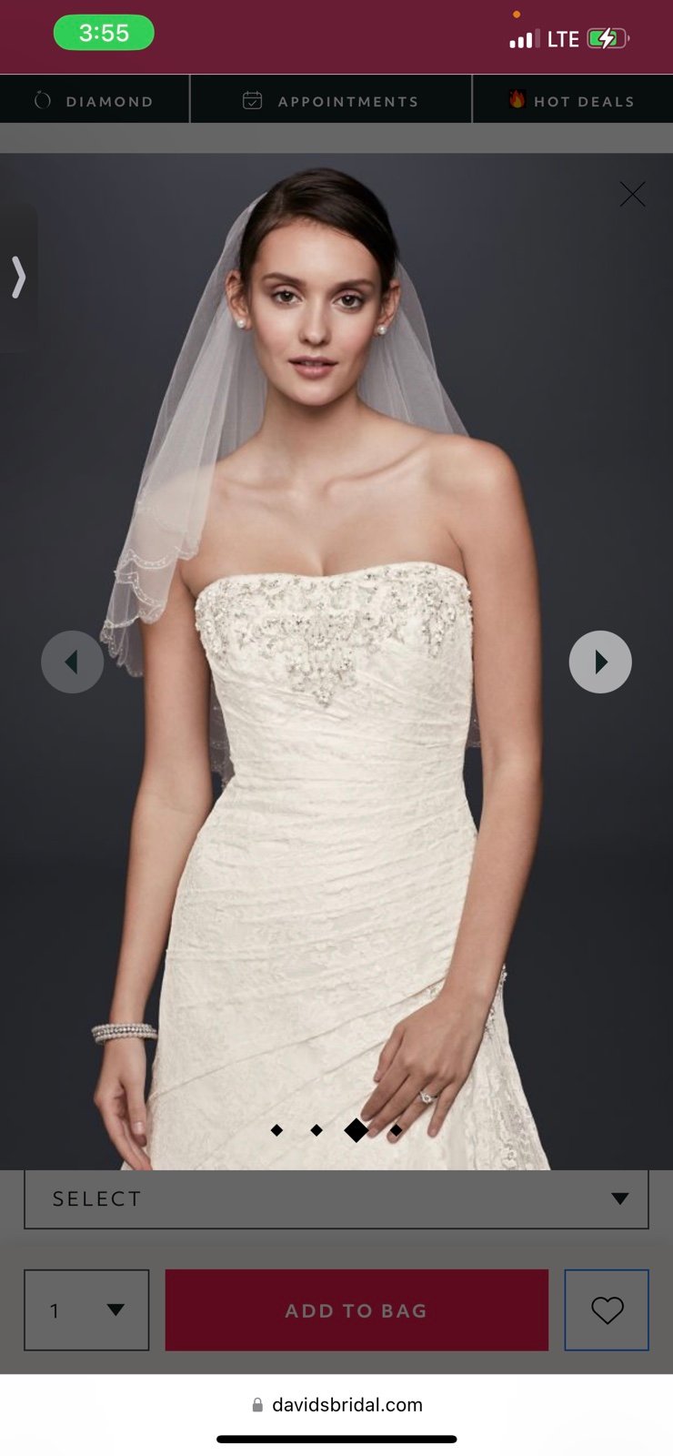 wedding dress size 16