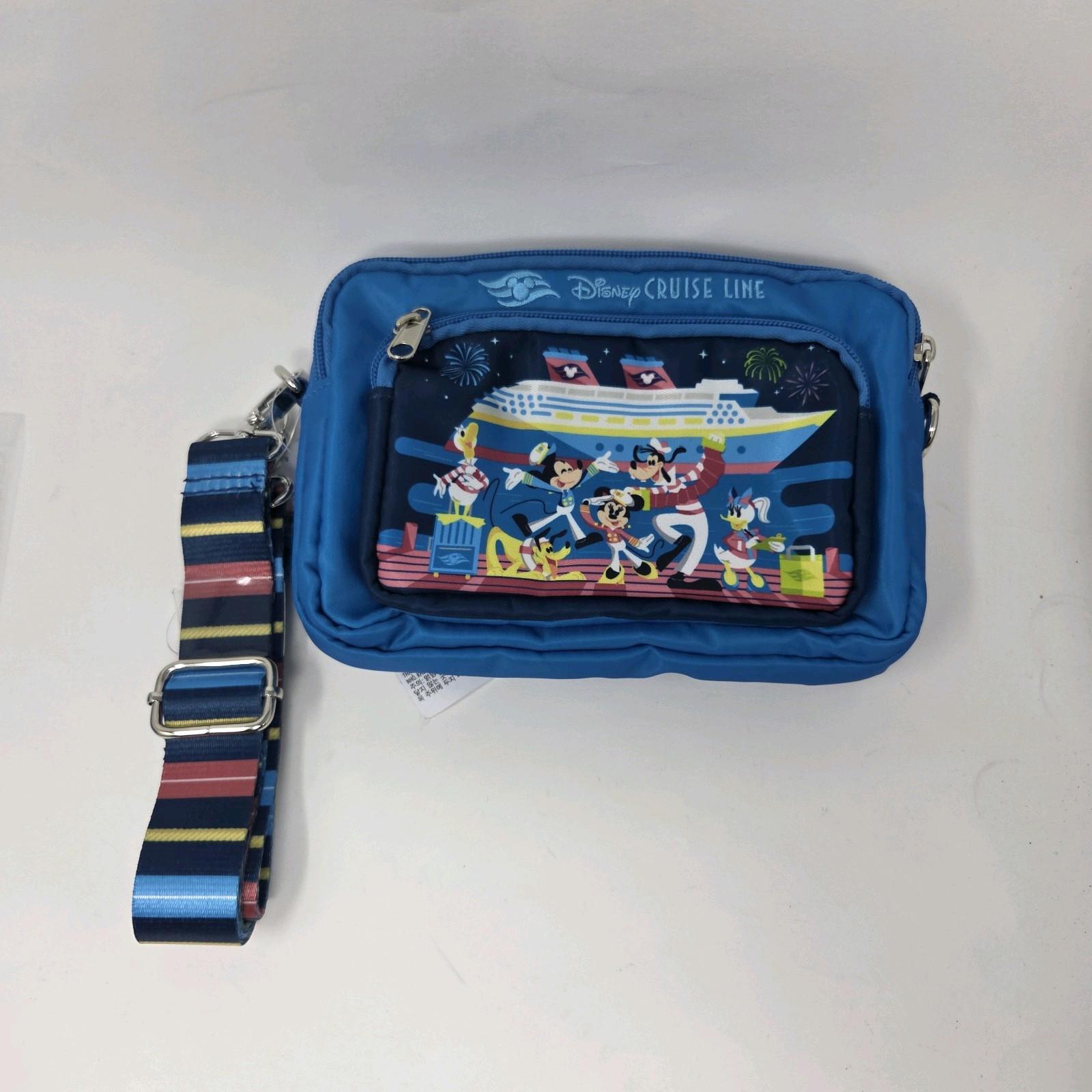 Disney Cruise Line DCL Mickey & Friends Crossbody Fanny Pack Bag Rare