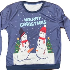 Ugly Christmas Sweater Men’s XL Snowman