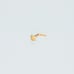 Solid 14kt gold heart nose piercing body jewelry 20g