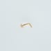 Solid 14kt gold heart nose piercing body jewelry 20g