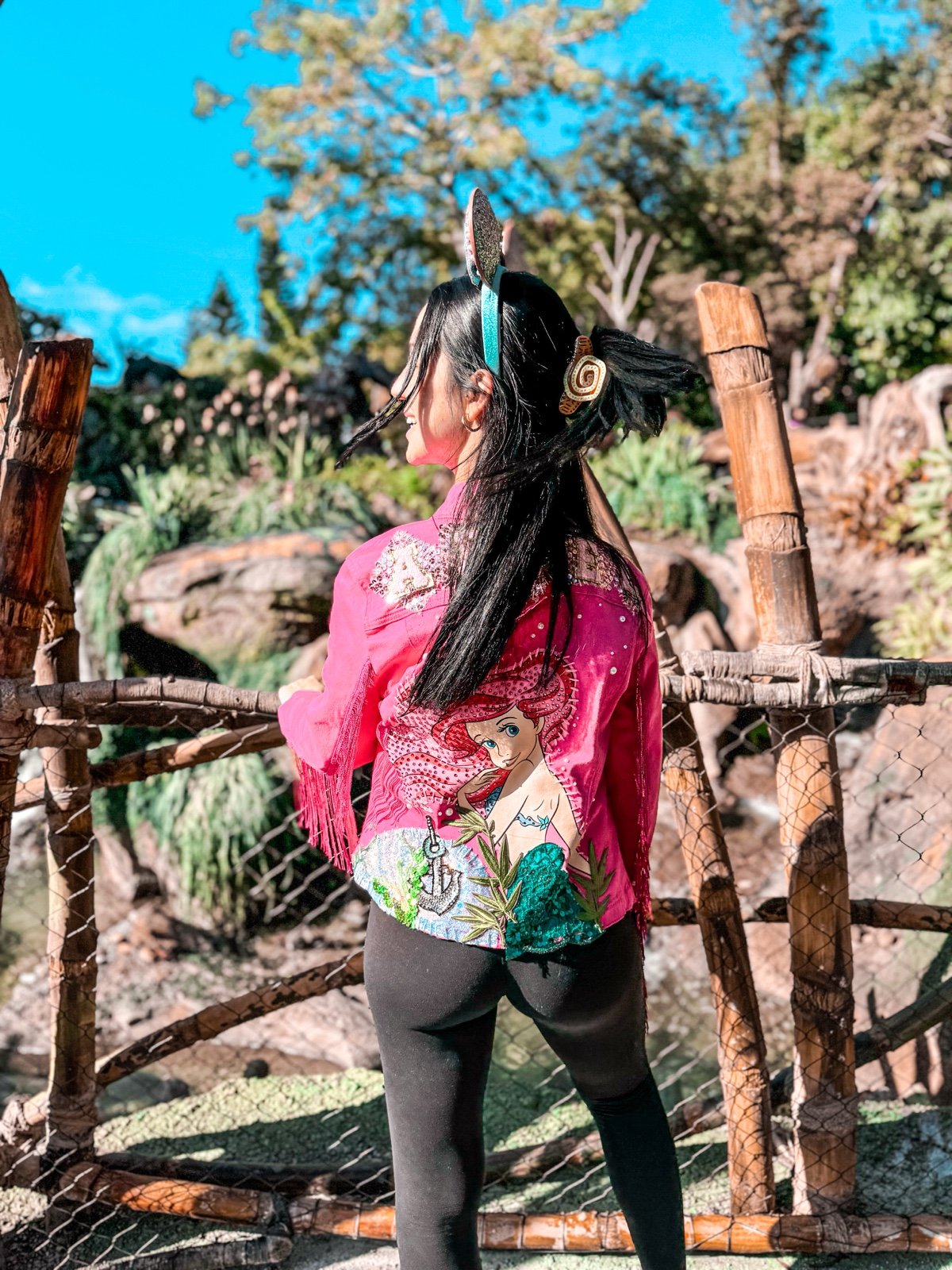 The Little Mermaid Inspired Custom Denim Jacket