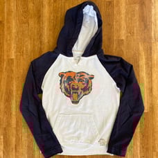 Authentic Retrosport Vintage Chicago Bears Pullover Hoodie Size Medium