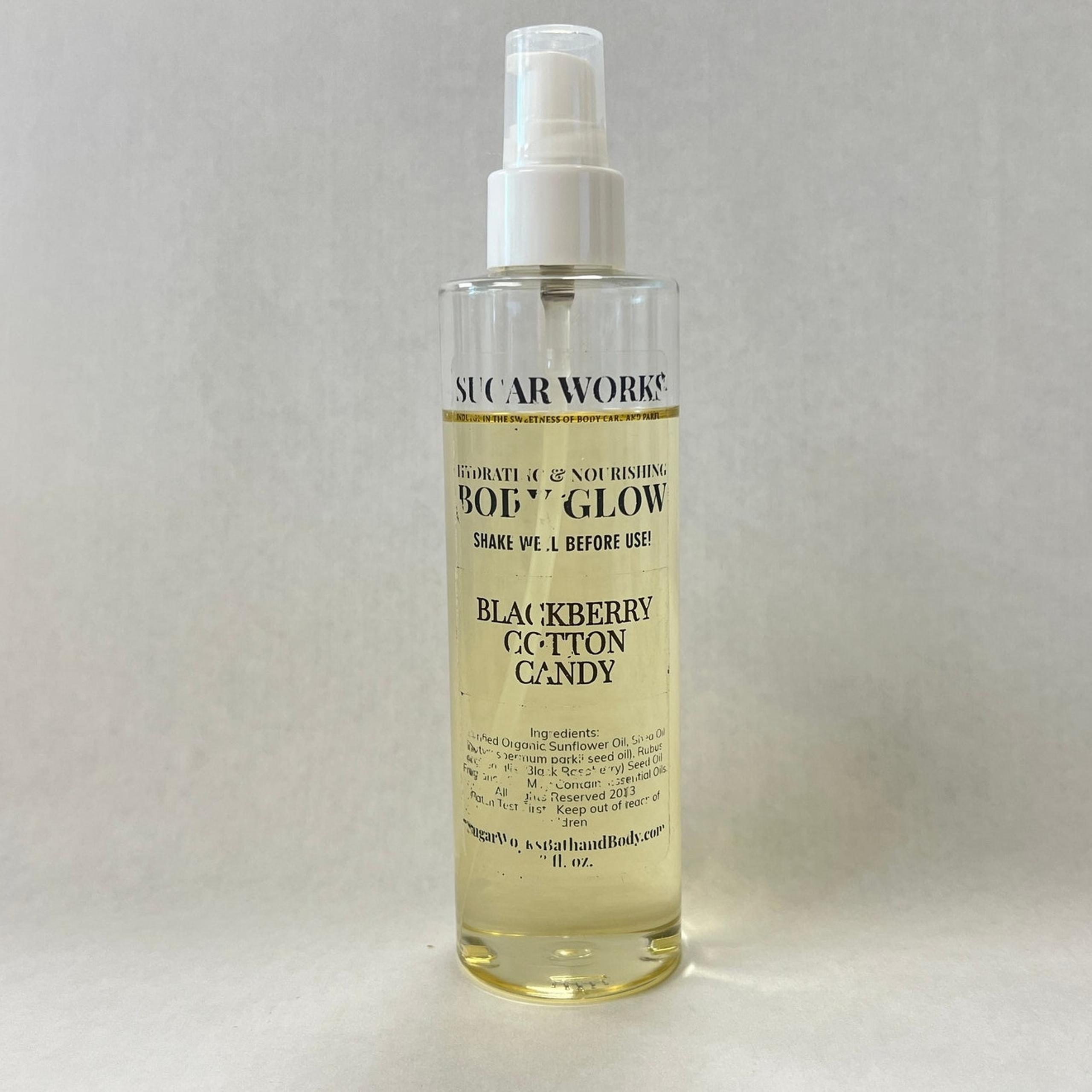 SugarWorks Blackberry Cotton Candy Nourishing Body Glow 8 fl oz