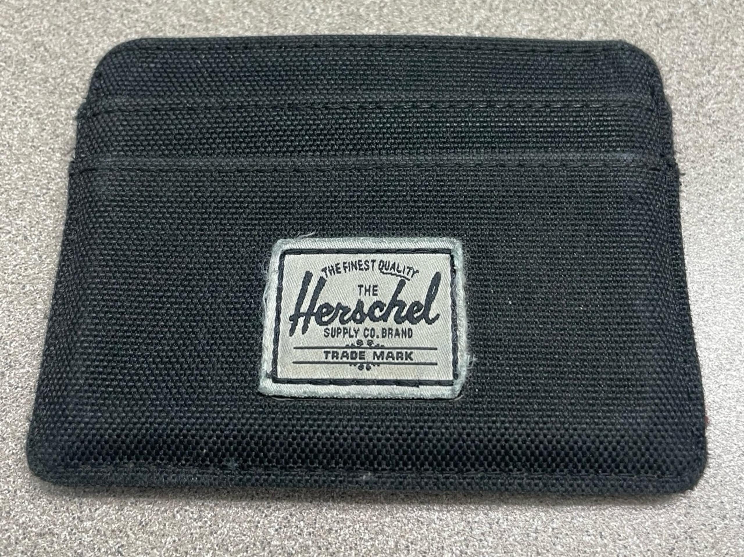 The Herschel Supply Co. Brand Wallet Credit Card Holder Black Minimalist Slim