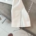 Ann Taylor ivory off white slim fit mid rise ankle zipper pants size 4