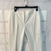 Ann Taylor ivory off white slim fit mid rise ankle zipper pants size 4