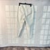 Ann Taylor ivory off white slim fit mid rise ankle zipper pants size 4