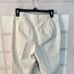 Ann Taylor ivory off white slim fit mid rise ankle zipper pants size 4