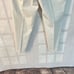 Ann Taylor ivory off white slim fit mid rise ankle zipper pants size 4