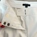 Ann Taylor ivory off white slim fit mid rise ankle zipper pants size 4