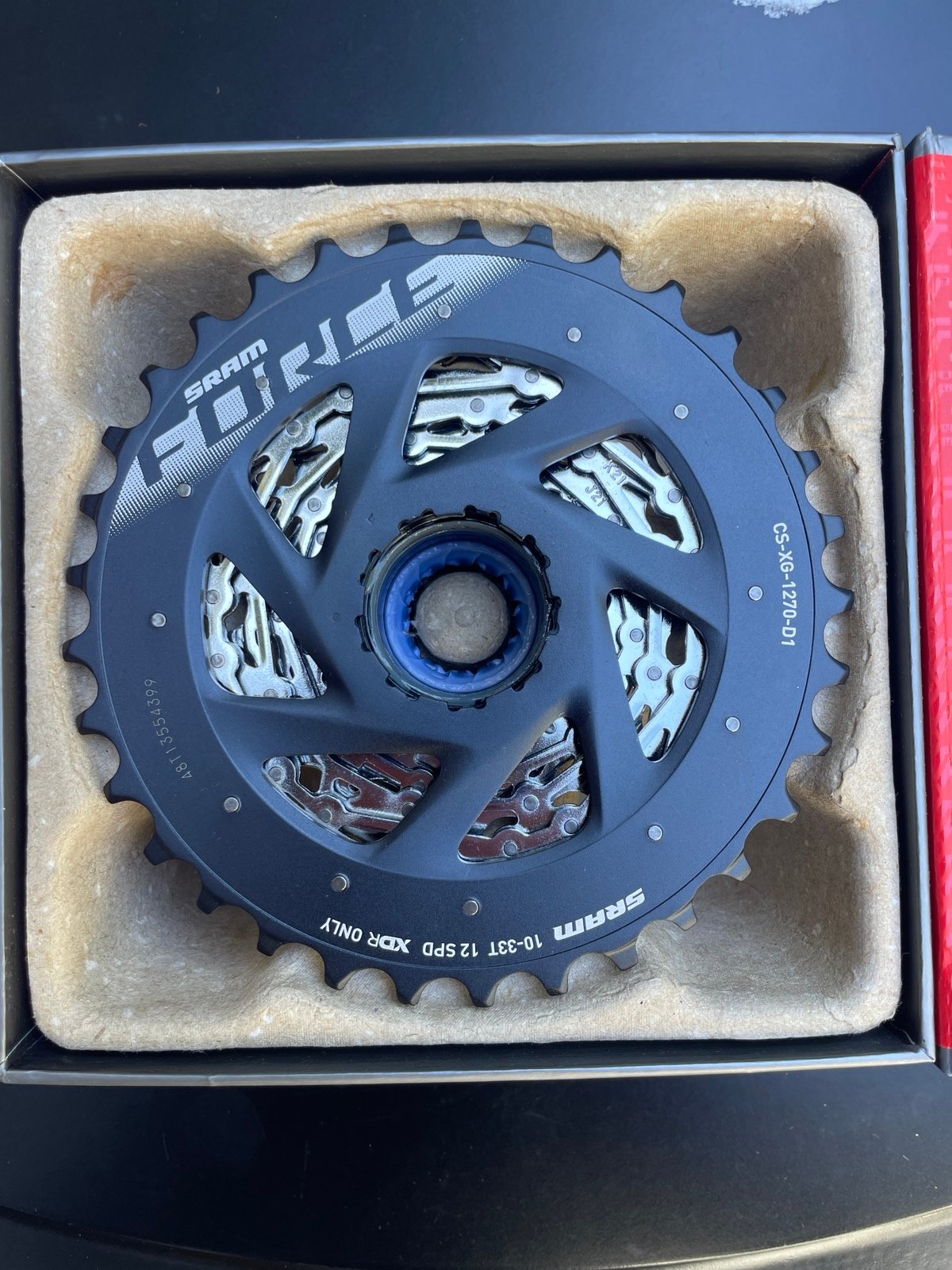 SRAM Force XG-1270 AXS XDR Bike Cassette - 12 Speed - 10-33T - Silver/Black