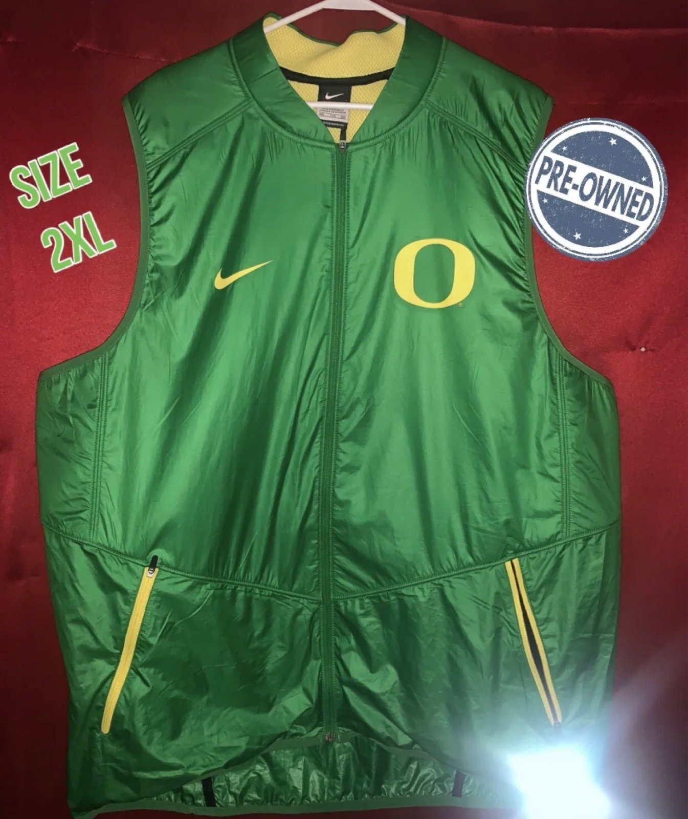 New Oregon Ducks Nike Apple Game Hyper-Elite Performance 2XL Vest Jacket