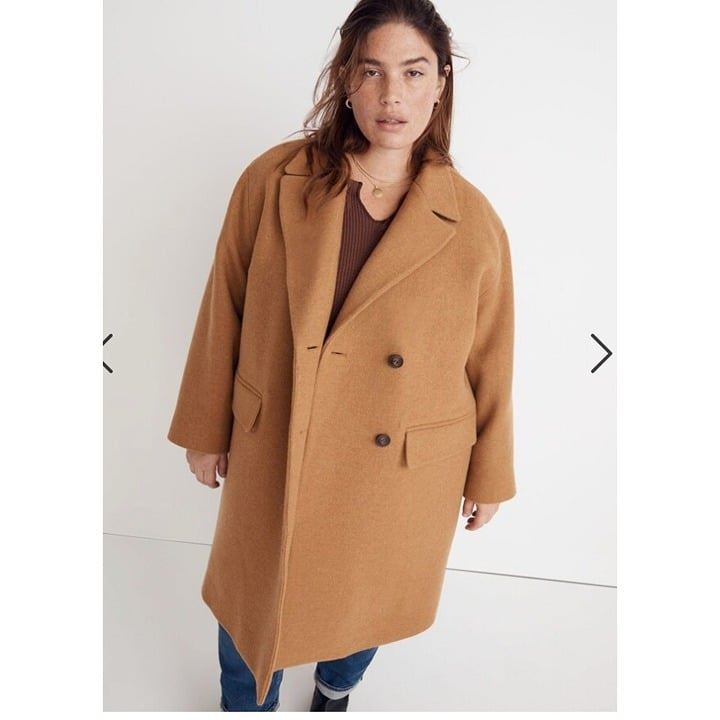 Madewell 328 Plus Haydon Coat in Insuluxe Fabric Size 1X Toffee Size NH472