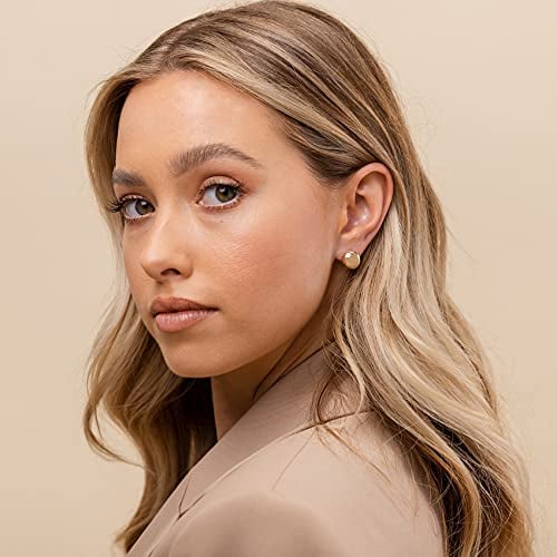 14K Gold Ultra Thick Huggie Earrings | Women's Mini Hoop