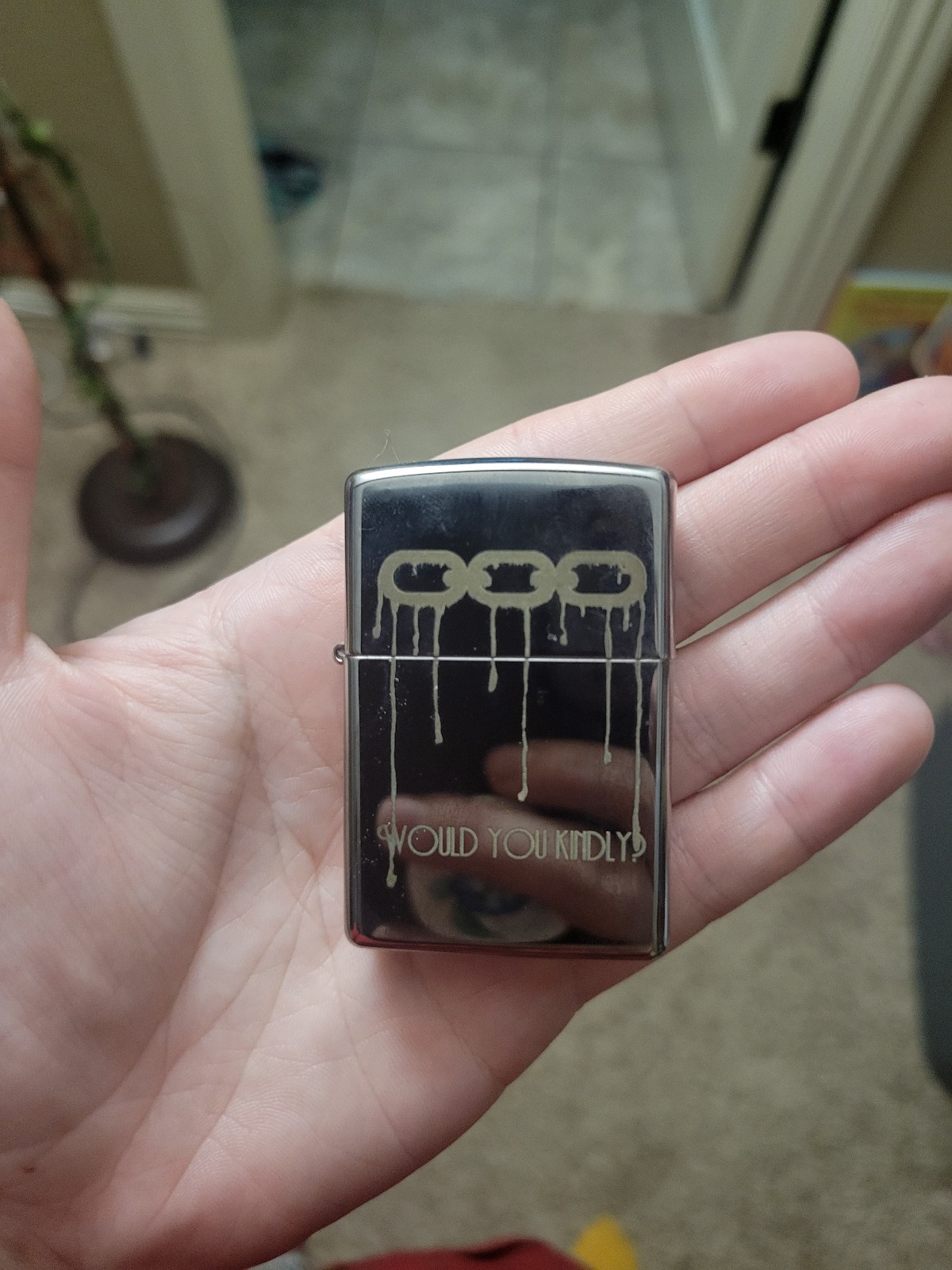 Custom Laser Engraved Bioshock Would You Kindly? Zippo Lighter