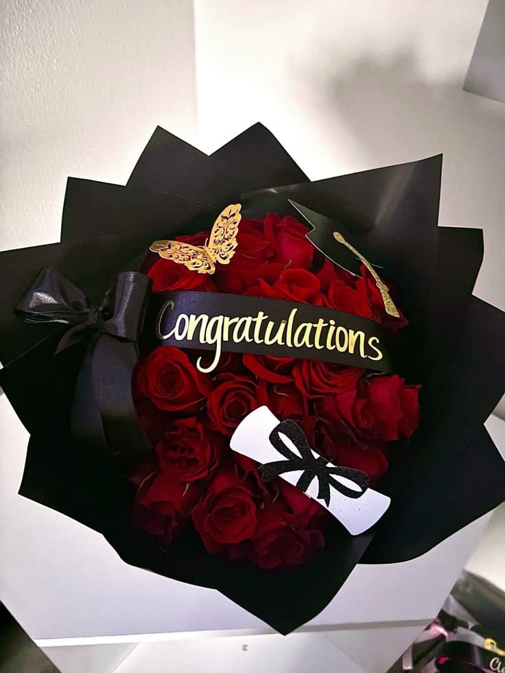 Beautiful grad gift bouquet