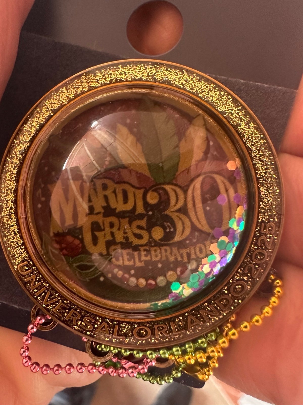 NEW Universal Studios Orlando Mardi Gras 30th Anniversary Collector Globe Pin