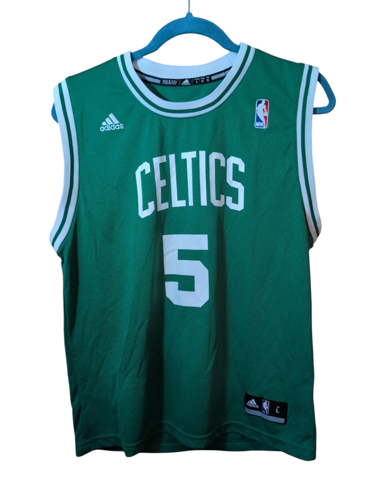 Adidas Kevin Garnett Boston Celtics Jersey Youth Size L NBA Basketball Boys
