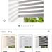 Persilux Window Zebra Blinds, Roller Blinds Cordless (52 W x 72 H, Grey) Light