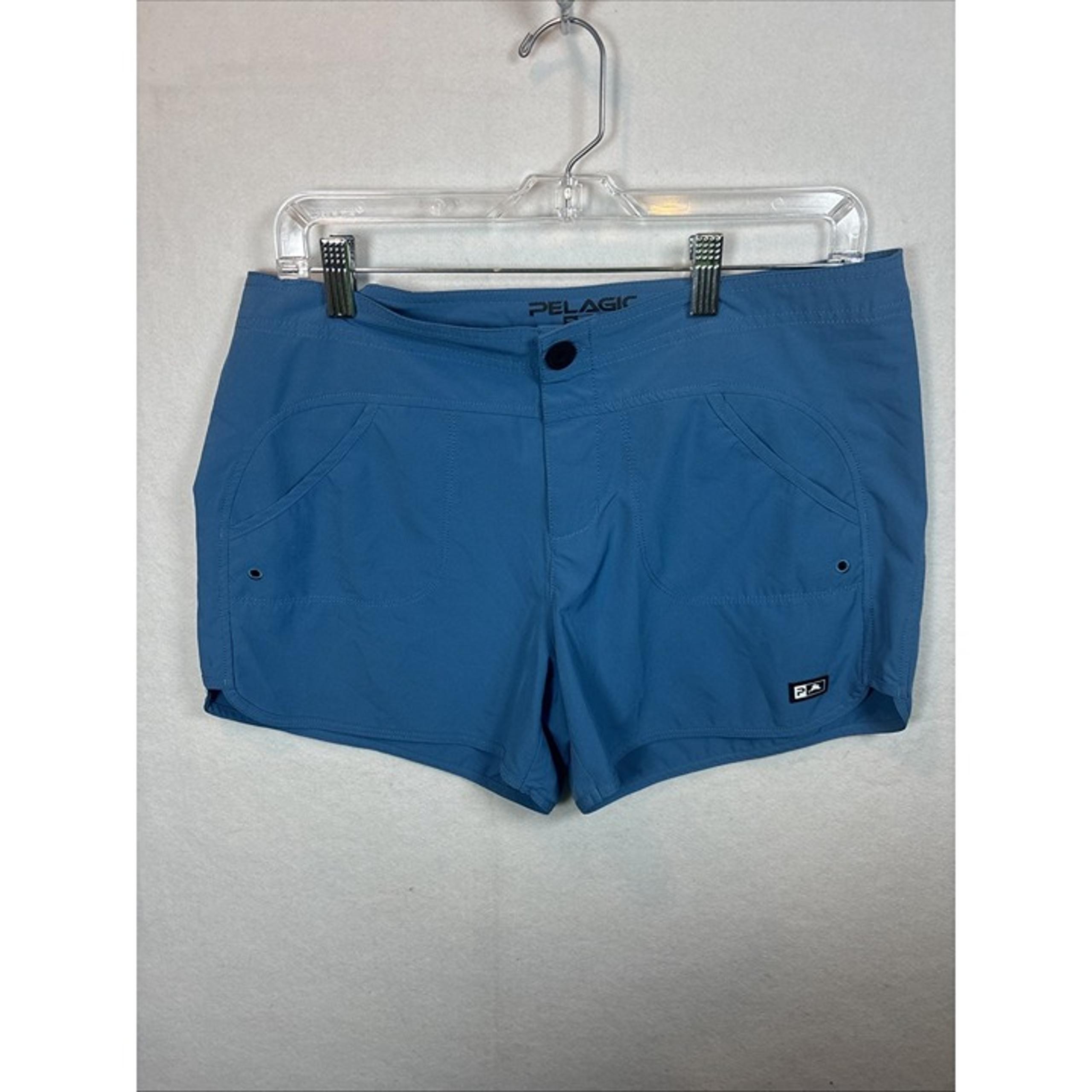 Women Size 8Pelagic Deep Sea Hybrid Shorts 4" inseam color blue