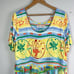 Vintage Jams World Dance Man Short Sleeve Dress Vibrant Colorful Size XL Pockets