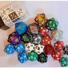 Dice Magic the Gathering (MTG) 20+ Spin down 20 sided Life Counter Die