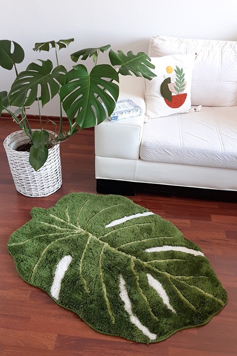Decorative carpet, 100% acrylic ultra soft fluffy plant carpet
