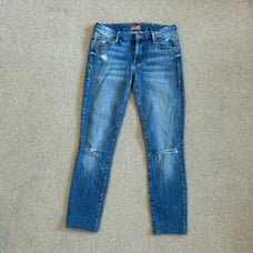 Mother The Looker Jeans in Whole Lotta Trouble Medium Wash Blue Denim Size 26