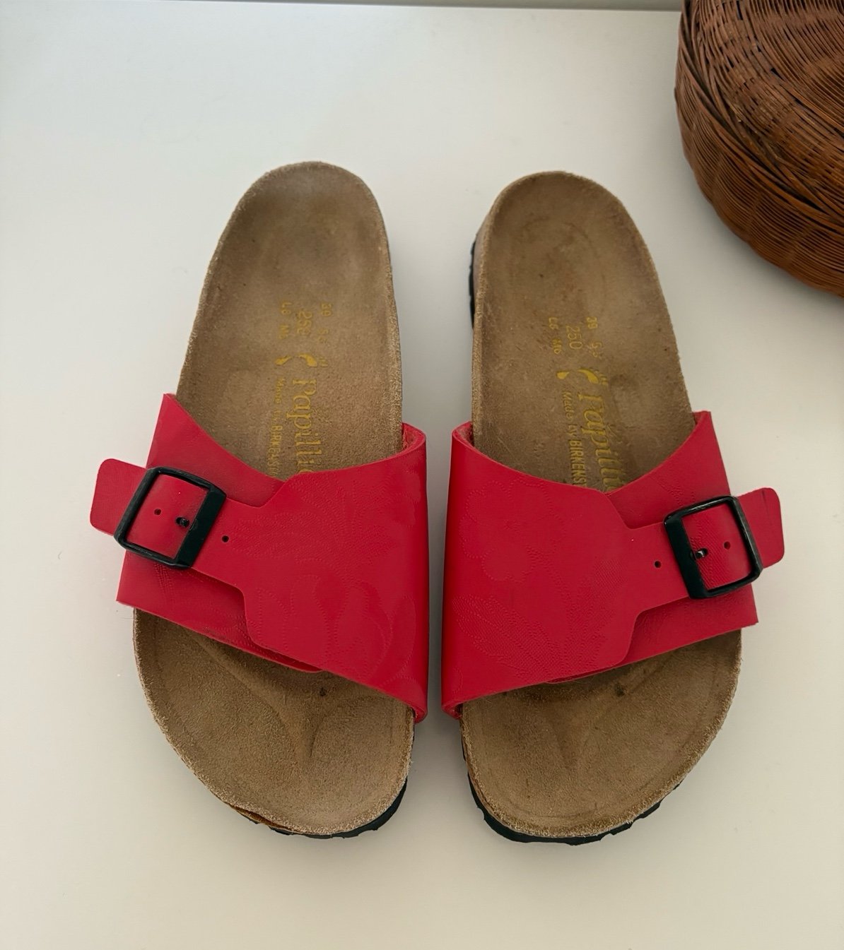 Birkenstock | Papillio Madrid Floral Embossed Slide Sandals