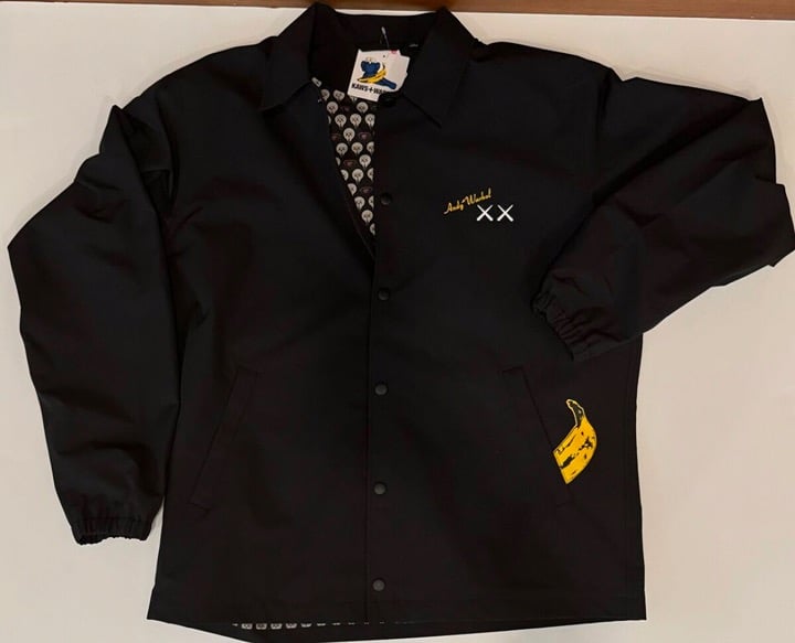 ジャケット・アウター Uniqlo x KAWS Jacket Black KAWS + WARHOL x UNIQLO UT Collcetion Coach jacket Black NEW