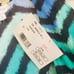 PARKER Silk Chevron Ombre High Lo Midi Wrap Dress LARGE Ruffle Rainbow V Neck
